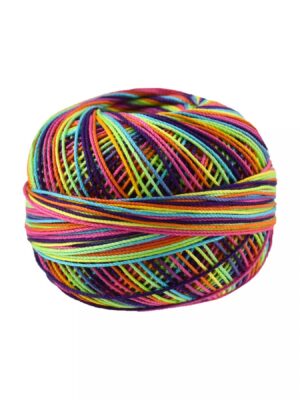 Lizbeth Thread Size 10: 122 yds Rainbow Splash